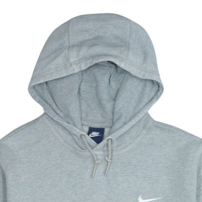 Nike Men's Grey Pullover Hoodie L Logo Fleece Sweatshirt