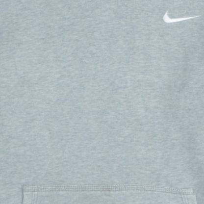 Nike Men's Grey Pullover Hoodie L Logo Fleece Sweatshirt