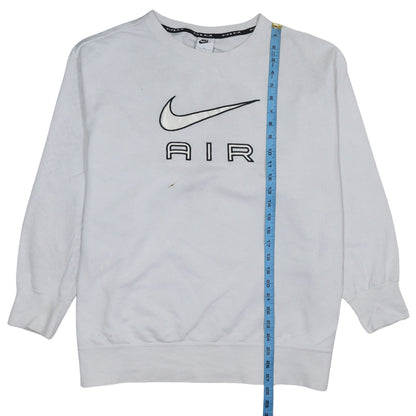 Nike Air White Women's 1X Pullover Sweatshirt with Logo Print