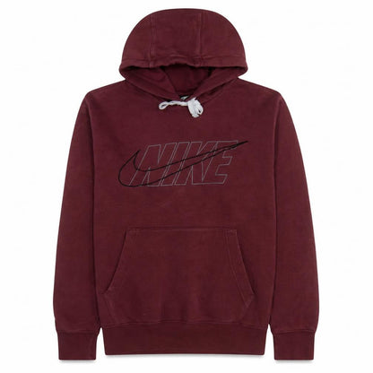 Nike Men’s Red Pullover Hoodie M Regular Fit Sportswear