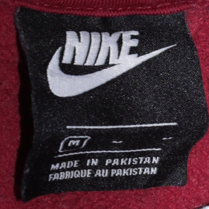 Nike Men’s Red Pullover Hoodie M Regular Fit Sportswear