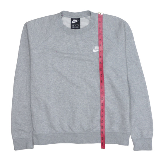 Nike Women Grey Crew Neck Pullover Sweatshirt M