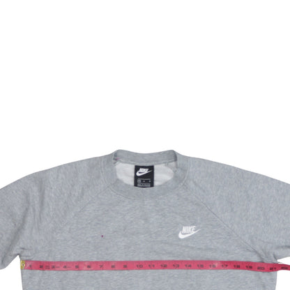 Nike Women Grey Crew Neck Pullover Sweatshirt M