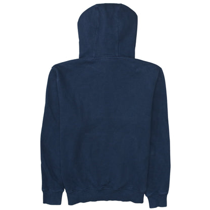 The North Face Men's Blue Pullover Hoodie L Logo Fleece Cotton