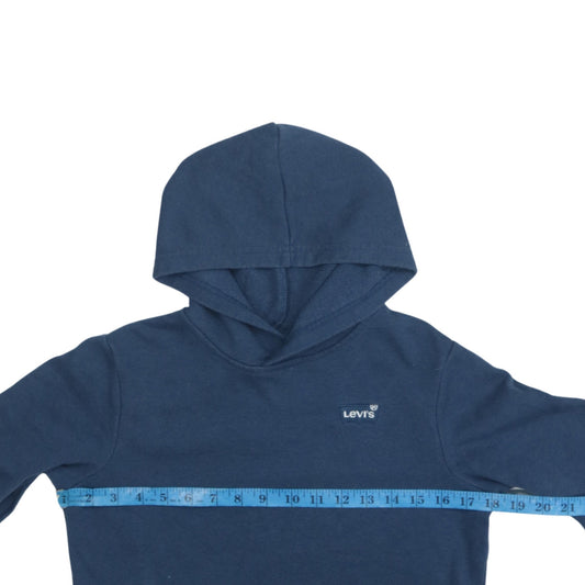 Levi's Boys Blue Pullover Hoodie Size 14 Years Regular Fit Cotton Blend