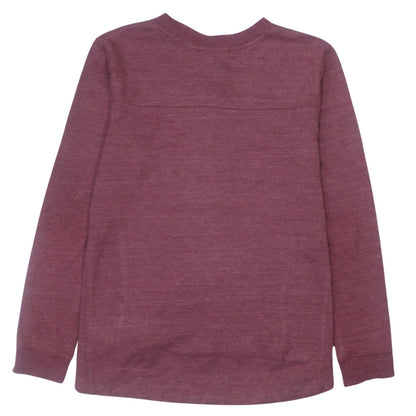 Nike Womens Burgundy Crew Neck Pullover Sweatshirt Size S
