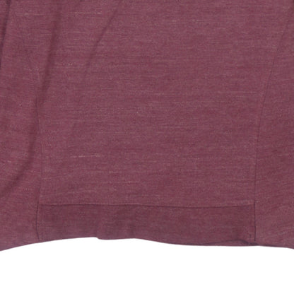 Nike Womens Burgundy Crew Neck Pullover Sweatshirt Size S