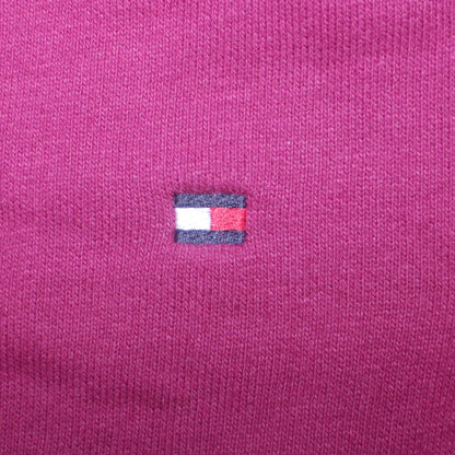 Tommy Hilfiger Womens Burgundy Cotton Sweatshirt M Relaxed Fit