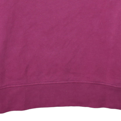 Tommy Hilfiger Womens Burgundy Cotton Sweatshirt M Relaxed Fit
