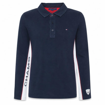 Tommy Hilfiger Men’s Blue Long Sleeve Ski Polo L