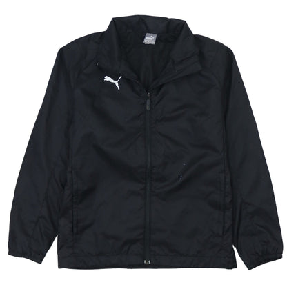 Puma Boys Black 12-13 Years Track Jacket Full Zip Sports Outerwear