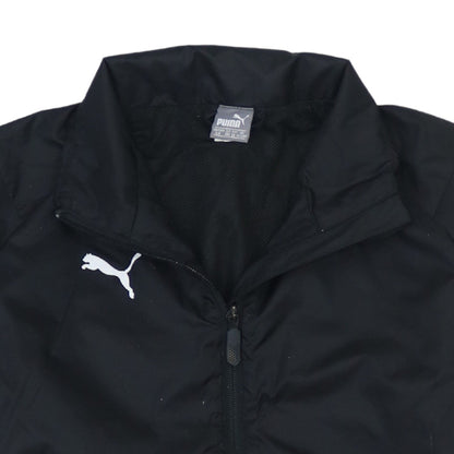 Puma Boys Black 12-13 Years Track Jacket Full Zip Sports Outerwear