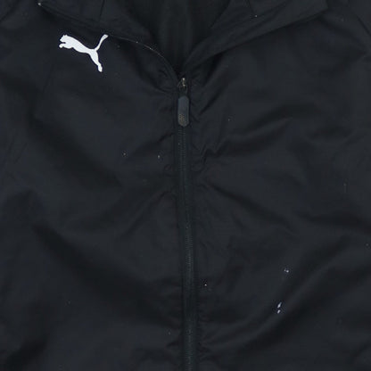 Puma Boys Black 12-13 Years Track Jacket Full Zip Sports Outerwear