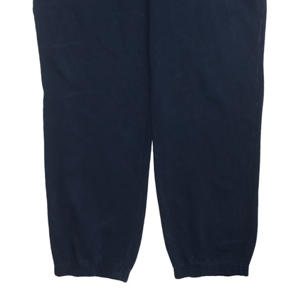 Reebok Men Blue Fleece Sweatpants Trousers L Regular Fit