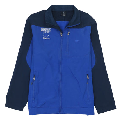 Starter Men's Blue Full Zip Softshell Jacket M (38-40) Defiance County Director