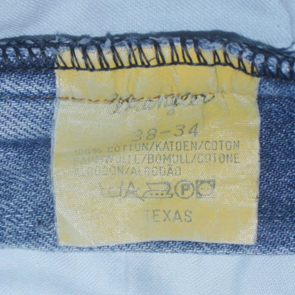 Wrangler Men's Blue Texas Regular Fit Straight Leg Jeans 38x34