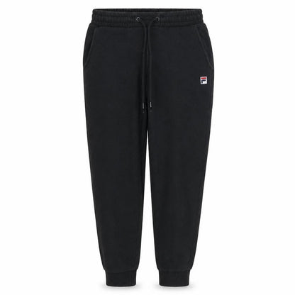 Front view of Fila women’s black jogger sweatpants, size S, elastic waist activewear