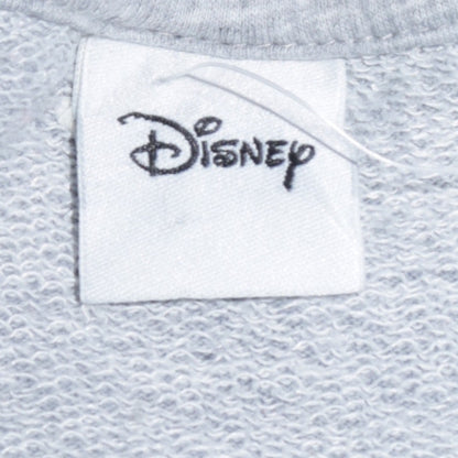 Disney Women Grey Crew Neck Pullover Sweatshirt Size M Be Kind To Our Planet