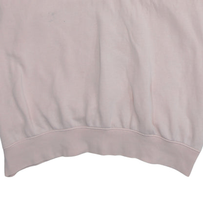 Nike Womens Pink Pullover Hoodie M Cotton Blend Casual Sweatshirt
