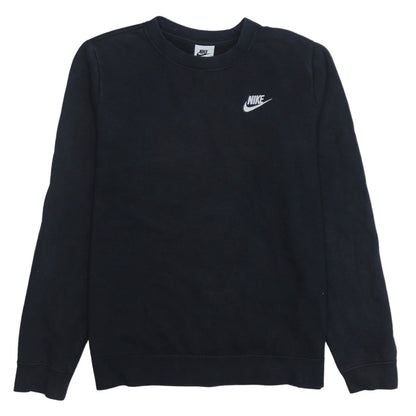 Nike Men's Black Crew Neck Logo Sweatshirt Size S