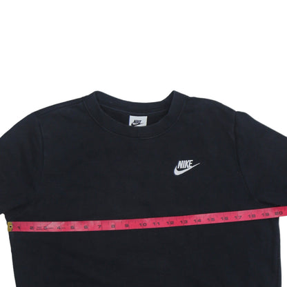 Nike Men's Black Crew Neck Logo Sweatshirt Size S