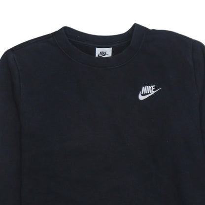 Nike Men's Black Crew Neck Logo Sweatshirt Size S