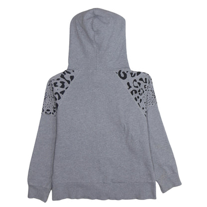 Adidas Women's Grey Animal Print Full Zip Hoodie XS