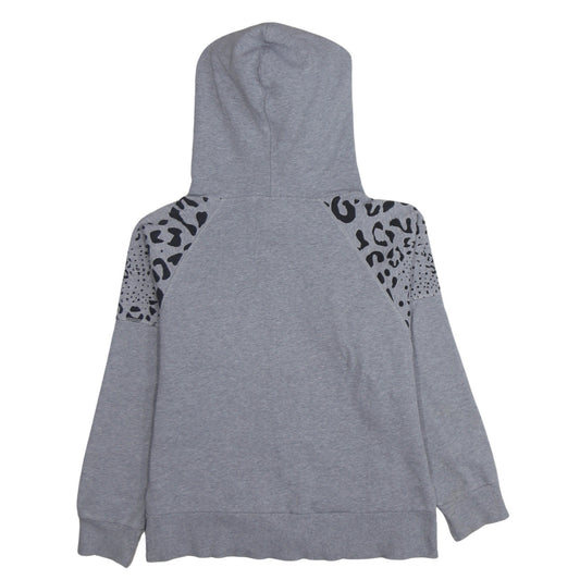 Adidas Women's Grey Animal Print Full Zip Hoodie XS