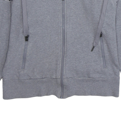 Adidas Women's Grey Animal Print Full Zip Hoodie XS