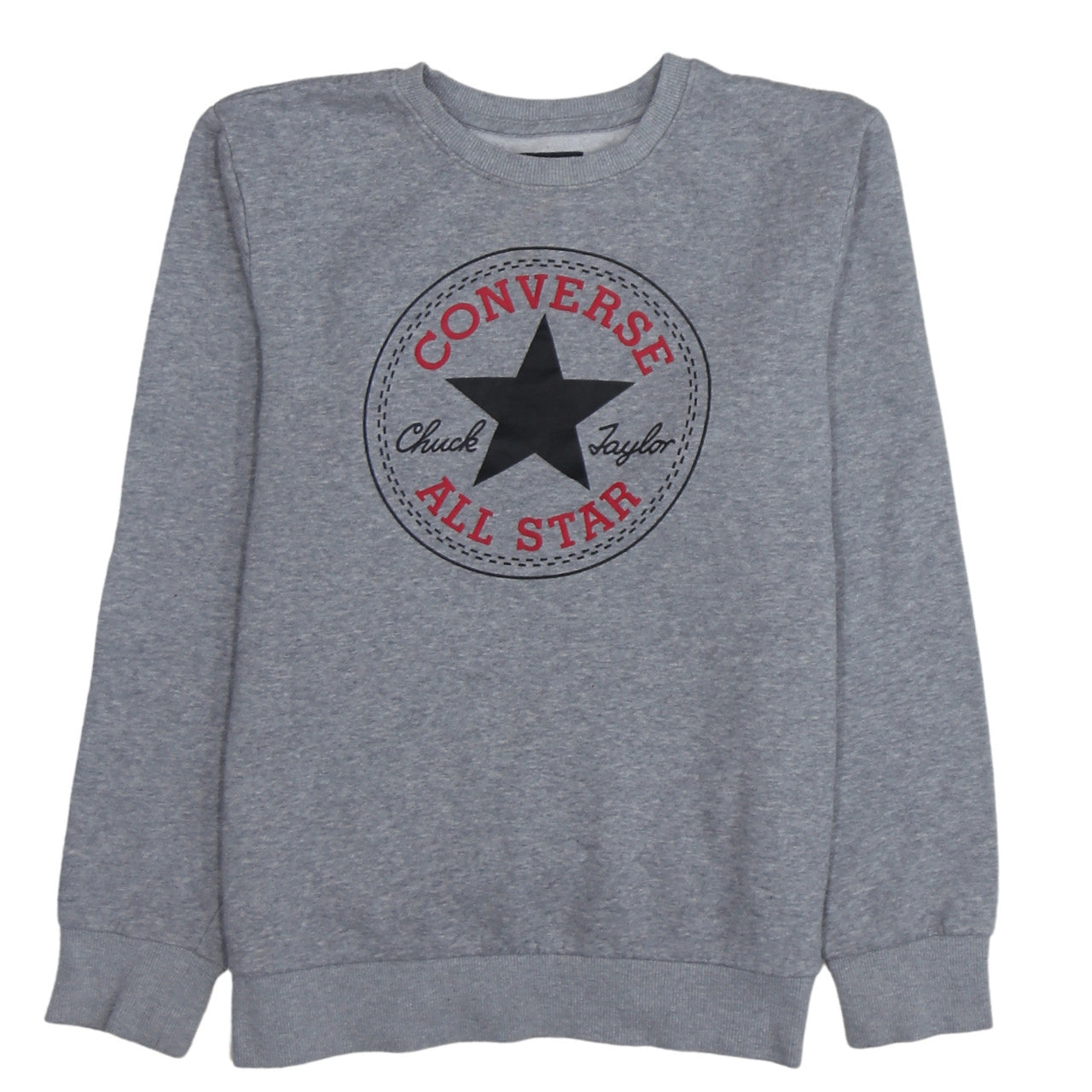 Converse Boys Grey Crew Neck Sweatshirt XL 13-15 Years Graphic Print