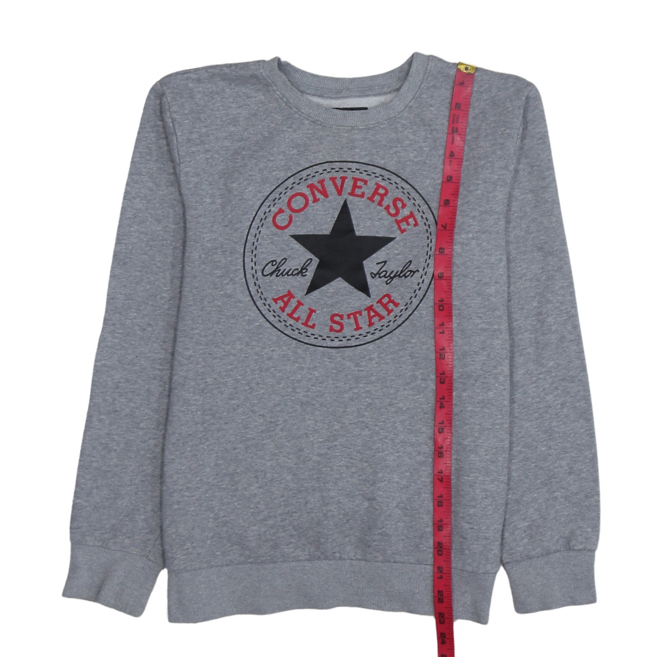 Converse Boys Grey Crew Neck Sweatshirt XL 13-15 Years Graphic Print