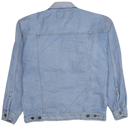 No Excuses Men's Blue Denim Jacket 2XL Classic 90s Style