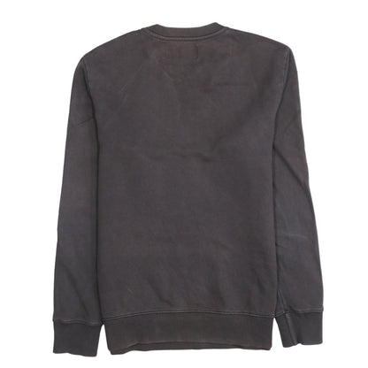 Calvin Klein Jeans Men Brown Cotton Logo Sweatshirt Size S
