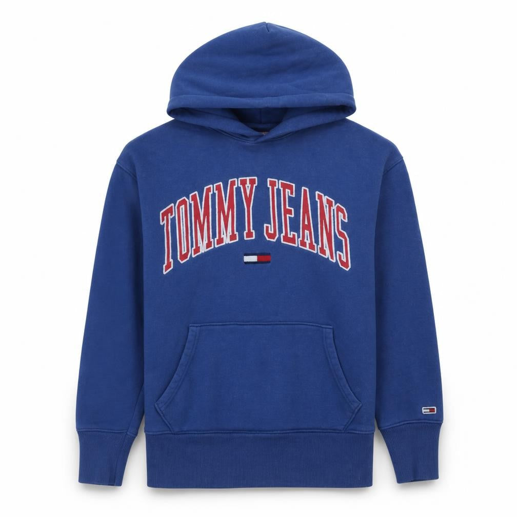 Tommy Jeans Men’s Blue Logo Pullover Hoodie Size M