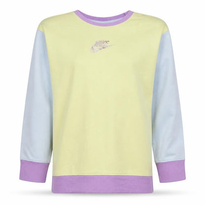 Nike Girls Multicoloured Logo Pullover Sweatshirt Size 146 Standard Fit