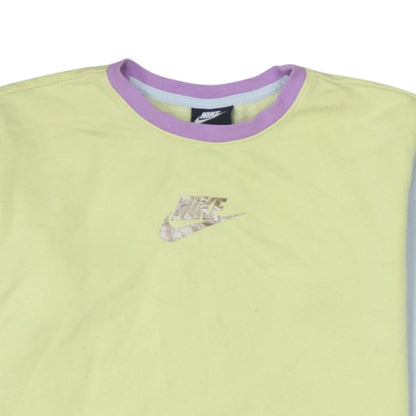 Nike Girls Multicoloured Logo Pullover Sweatshirt Size 146 Standard Fit
