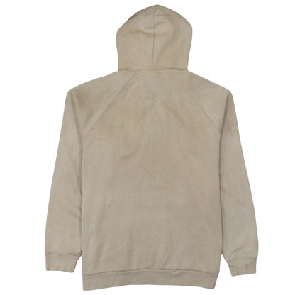 Adidas Men’s Beige Pullover Hoodie L Logo Graphic Cotton Blend