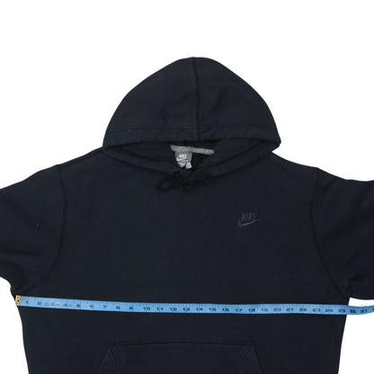 Nike Men's Black Pullover Hoodie Sweatshirt Size L Fleece Logo