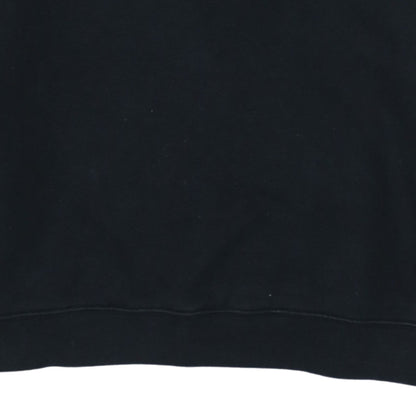 Adidas Womens Black Pullover Sweatshirt UK 14 Cotton Blend Crew Neck