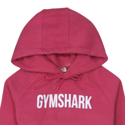 Gymshark Women’s Pink XS Pullover Hoodie Logo Cotton Blend
