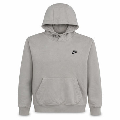 Nike Men's Grey Pullover Hoodie Small Fleece Logo Sportswear