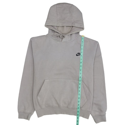 Nike Men's Grey Pullover Hoodie Small Fleece Logo Sportswear