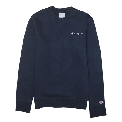 Champion Men's Blue Small Crew Neck Pullover Sweatshirt