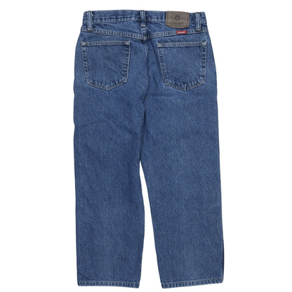 Wrangler Men's Blue Classic Straight Fit Denim Jeans 31x32