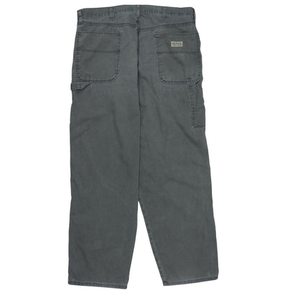 Lee Men's Grey Relaxed Fit Straight Denim Jeans 36x32
