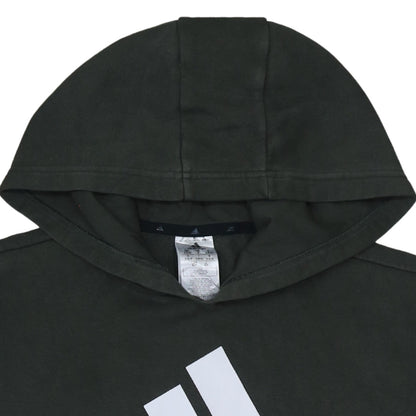 Adidas Womens Black Small Pullover Hoodie with Logo Design