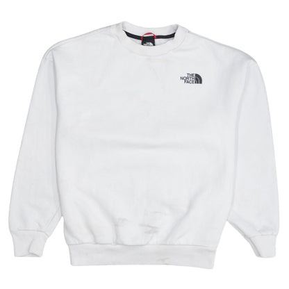 The North Face Womens White Small Pullover Sweatshirt Graphic Print