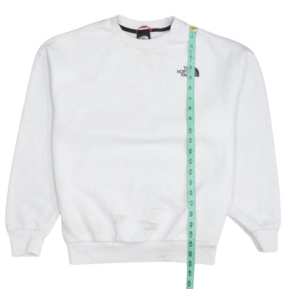 The North Face Womens White Small Pullover Sweatshirt Graphic Print