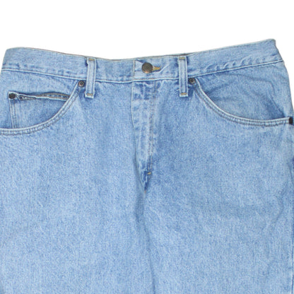Lee Mens Blue Regular Fit Straight Leg Denim Jeans 34x30