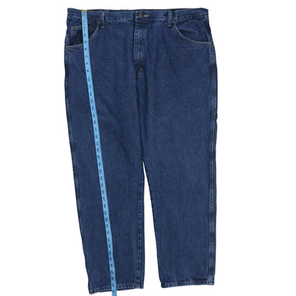Wrangler Men's Blue 42x30 Regular Fit Straight Denim Jeans